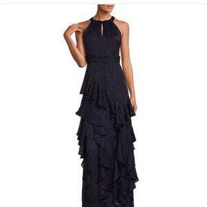 Elegant Navy Evening Gown